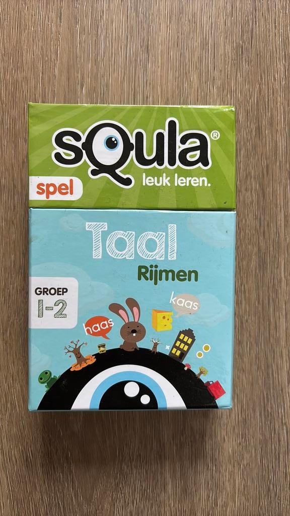 Squla taal rijmen, Hobby en Vrije tijd, Gezelschapsspellen | Kaartspellen, Ophalen, Zo goed als nieuw