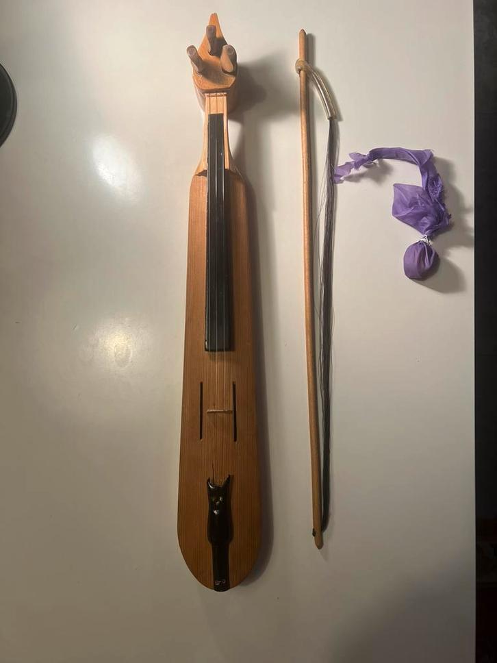 Kemençe Turkse Viool Handgemaakt met Boog en Hars, Muziek en Instrumenten, Strijkinstrumenten | Violen en Altviolen, Zo goed als nieuw