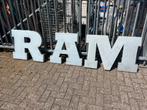 Dodge RAM letters, Ophalen, Reclamebord, Zo goed als nieuw, X