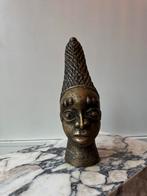 Benin Bronzen Beeld - Afrikaanse Kunst, Antiek en Kunst, Ophalen of Verzenden