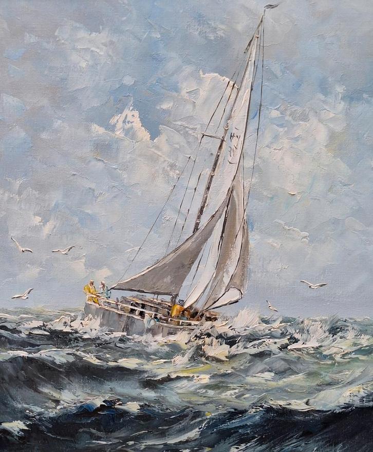 G.J.Ernens 1935 (Regatta), Antiek en Kunst, Kunst | Schilderijen | Klassiek, Ophalen