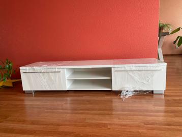 Televisie TV meubel hoogglans wit