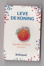 Willem Alexander De Telegraaf pin Koning Appeltje van Oranje, Verzamelen, Gebruikt, Niet vindbaar, Niet vindbaar, Speldje of Pin