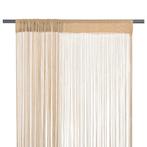 NIEUWE Draadgordijnen 140x250 cm beige 2 st, Nieuw, Beige, 100 tot 150 cm, 200 cm of meer