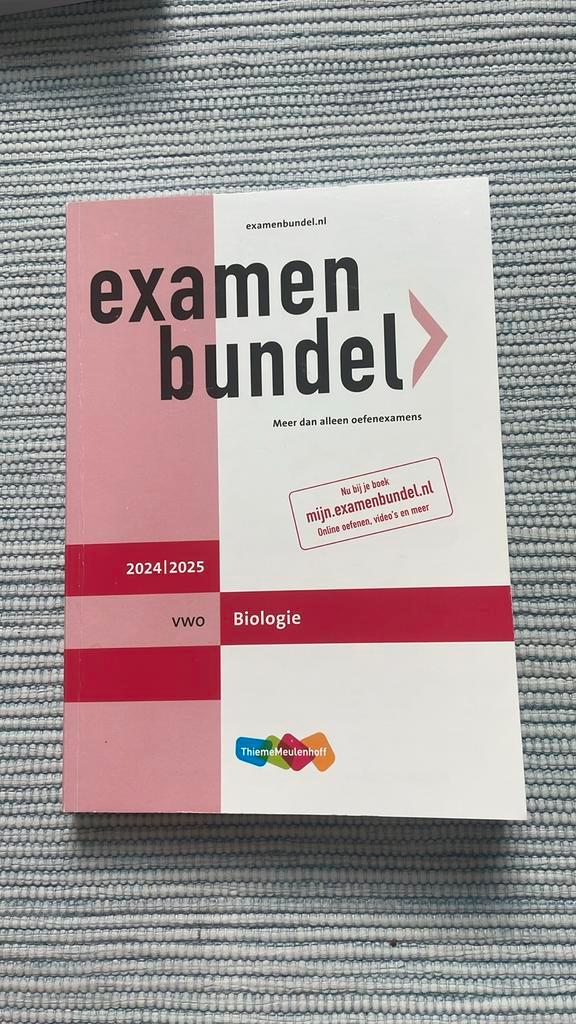 Examenbundel vwo Biologie 2024/2025, Boeken, Schoolboeken, Zo goed als nieuw, Biologie, VWO, Ophalen of Verzenden