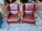 2x klassieke schapenleren muylaert oor fauteuil + BEZORGING, Huis en Inrichting, Fauteuils, Gebruikt, ., Chesterfield, Ophalen of Verzenden