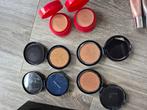 6 doosjes foundation van Clarins en Estee Lauder, Gebruikt, Overige kleuren, Gehele gezicht, Ophalen of Verzenden