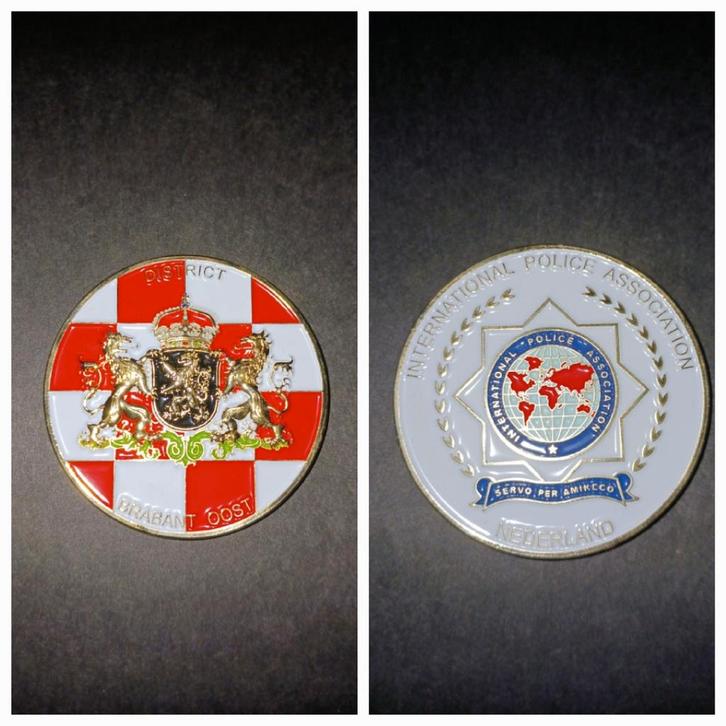 IPA Challenge Coin Brabant Oost, Verzamelen, Militaria | Algemeen, Overige soorten, Overige typen, Nederland, Ophalen of Verzenden