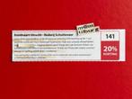 Bon 141 Rondvaart Utrecht - Rederij Schuttevaer 20% korting., Drie personen of meer, Kortingsbon, Overige typen