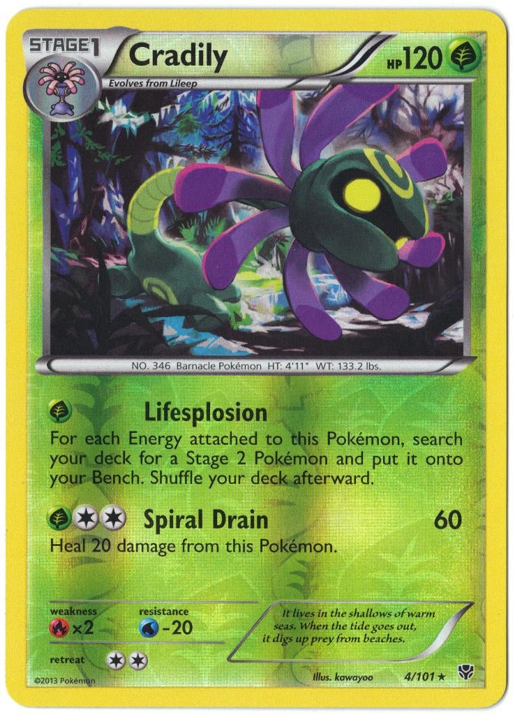 Plasma Blast,  Cradily [reverse] 4/101, Verzenden, Nieuw, Losse kaart
