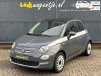 Fiat 500 C 0.9 TwinAir Turbo Lounge Cabrio 105 PK *carplay, Gebruikt, Zwart, Cabriolet, Leder en Stof