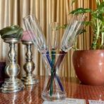 CHAMPAGNE-BOEKET GLAS VINTAGE 6-DELIG, Glas, Overige stijlen, Glas of Glazen, Ophalen of Verzenden