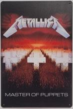 Metallica Master of Puppets reclamebord van metaal wandbord, Info@deconoord.nl, Deco Noord, Nieuw, Ophalen of Verzenden