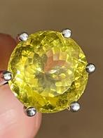 Woww prachtige zilveren ring met lemonkwarts van glamira, Sieraden, Tassen en Uiterlijk, Ringen, Ophalen, 20 of groter, Zo goed als nieuw