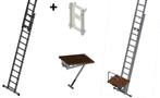 ladder 2 x 10 - T-M 2 x 20 met ladderlift systeem 125 kg max, Nieuw, Ophalen of Verzenden, Ladder, Opvouwbaar of Inschuifbaar