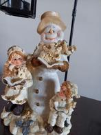 Mooie kerst / winter decoratie / sneeuwpop met lantaarntje, Ophalen of Verzenden, Gebruikt