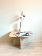 Vintage travertin tafeltje salontafel, Ophalen, Minder dan 45 cm, Zo goed als nieuw, Nvt