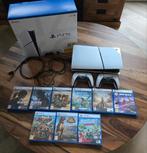 Playstation 5 met games en 2 controllers, Spelcomputers en Games, Spelcomputers | Sony PlayStation 5, Ophalen, Zo goed als nieuw