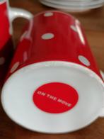 Polkadot mokken, Ophalen of Verzenden, Zo goed als nieuw, Overige stijlen, Kop(pen) en/of Schotel(s)