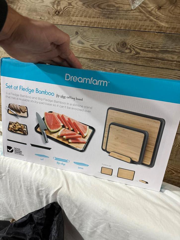 Dreamfarm Fledge Bamboo Snijplank Set -Nieuw, Huis en Inrichting, Keuken | Keukenbenodigdheden, Nieuw, Ophalen of Verzenden