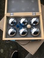 Petanque set in houten kist, Een of twee spelers, Ophalen of Verzenden, Gebruikt, Reisspel