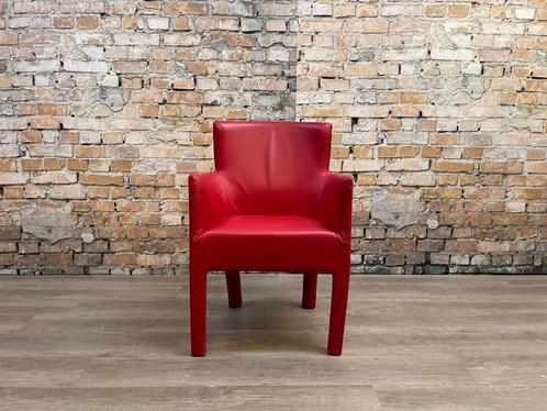 Montis King bij TheReSales, Huis en Inrichting, Stoelen, Zo goed als nieuw, Vier, Leer, Metaal, Rood, Ophalen of Verzenden