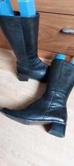 Pikolinos laarzen maat 40 zwart leer, Kleding | Dames, Ophalen of Verzenden, Zo goed als nieuw, Zwart, Hoge laarzen