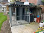 Honden kennel met onderhoudsvrij nachthok  trespa, Dieren en Toebehoren, Hondenkennel, 110 cm of meer, 100 cm of meer, Ophalen of Verzenden
