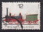 België 1985 Stoomlocomotief trein, Postzegels en Munten, Ophalen of Verzenden, Gestempeld, Treinen