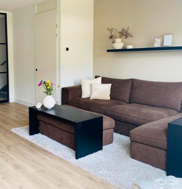 Massief eiken zwarte salon tafel beschikbaar voor biedingen