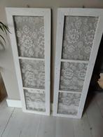 Brocante raamschermen, Huis en Inrichting, Ophalen, Zo goed als nieuw
