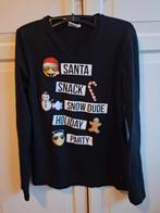 Foute kersttrui / longsleeve maat 170-176 zwart print, Gebruikt, Jongen of Meisje, H&M, Ophalen of Verzenden