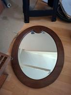 Antieke spiegel ovale, Antiek en Kunst, Ophalen of Verzenden, Ovaal, 50 tot 100 cm