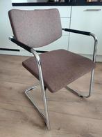 4 Buisframe stoelen, Huis en Inrichting, Stoelen, Nieuw, Vier, Grijs, Ophalen