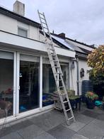 Aluminium ladder, Doe-het-zelf en Verbouw, Ladders en Trappen, Ophalen, Gebruikt, Opvouwbaar of Inschuifbaar, 4 meter of meer