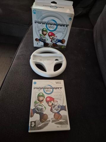 Mario Kart Wii + Stuur beschikbaar voor biedingen
