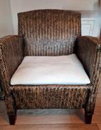 Rotan lage fauteuil, Ophalen, Gebruikt, 50 tot 75 cm
