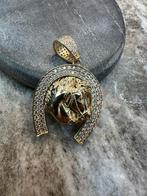 14k Gouden Paard Hanger, Ophalen of Verzenden, Nieuw, Goud, Met hanger