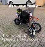 KTM SX50 2008 + Crosskleding Set, Motoren, Kleding | Motorhelmen, Overige merken, Kinderen, Offroadhelm, Ophalen of Verzenden