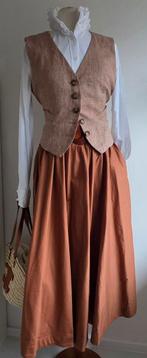 Purdey midi/maxi rok & gilet 40/42, Purdey pauw, Verzenden, Zo goed als nieuw, Onder de knie