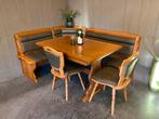 Duitse Eethoek oostenrijkse zithoek jaren 70/80 tiroler hoek, Gebruikt, Inclusief barstoelen, Ophalen of Verzenden, Nvt