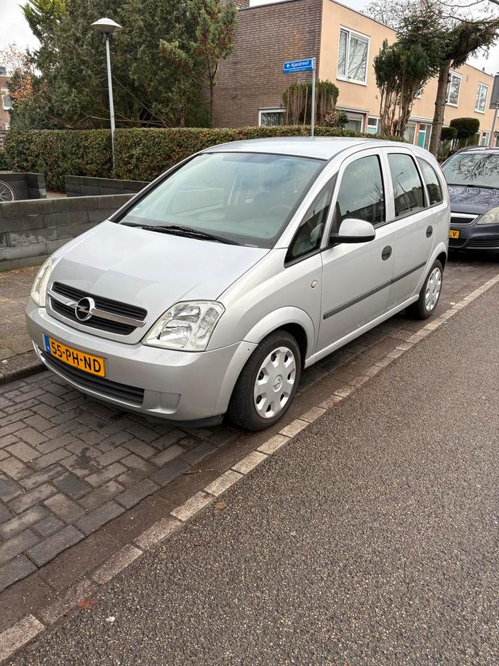 Opel Meriva 1.6 8V 2004 Grijs, Auto's, Opel, Particulier, Meriva, ABS, Airbags, Airconditioning, Boordcomputer, Centrale vergrendeling