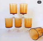 Amberkleurige cavelier glazen, Ophalen of Verzenden