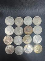 Lotje 16x Kennedy Half Dollar 1965-1969, Postzegels en Munten, Munten | Amerika, Verzenden, Noord-Amerika, Setje, Zilver
