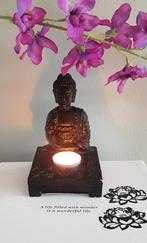Boeddha met theelichthouder, Ophalen of Verzenden, Zo goed als nieuw