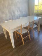 Keukentafel + stoelen, 50 tot 100 cm, 150 tot 200 cm, Gebruikt, Rechthoekig