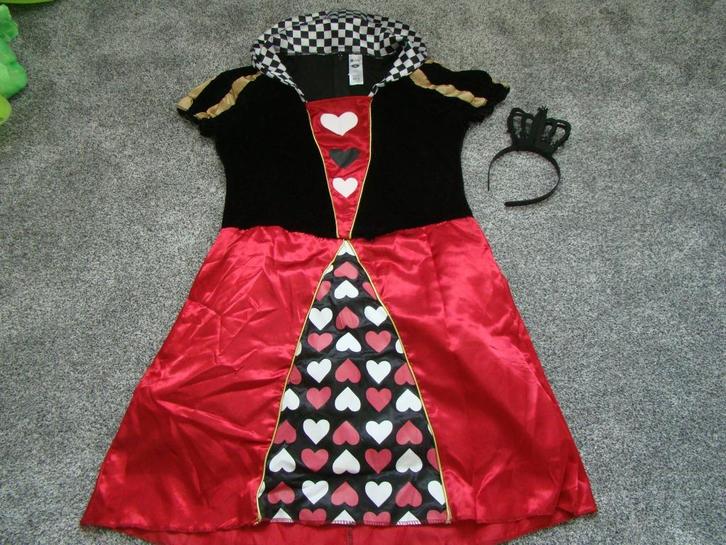 Hartenkoningin of Queen of Hearts uit Alice in Wonderland, Kleding | Dames, Carnavalskleding en Feestkleding, Nieuw, Kleding, Overige thema's