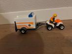 Playmobil quad politie met kar, Ophalen of Verzenden, Zo goed als nieuw