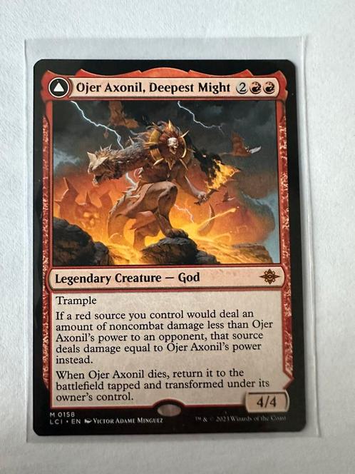 MTG - Ojer Aconil, deepest might - LCI, Hobby en Vrije tijd, Verzamelkaartspellen | Magic the Gathering, Zo goed als nieuw, Losse kaart