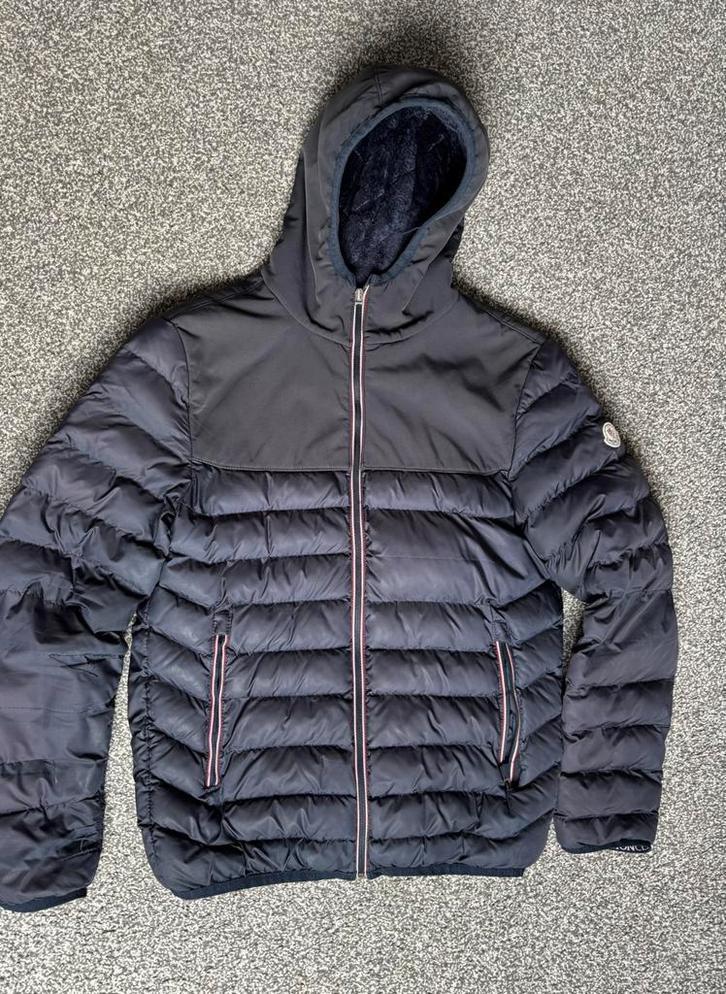 Moncler winterjas heren, Kleding | Heren, Jassen | Winter, Zo goed als nieuw, Maat 48/50 (M), Blauw, Ophalen of Verzenden